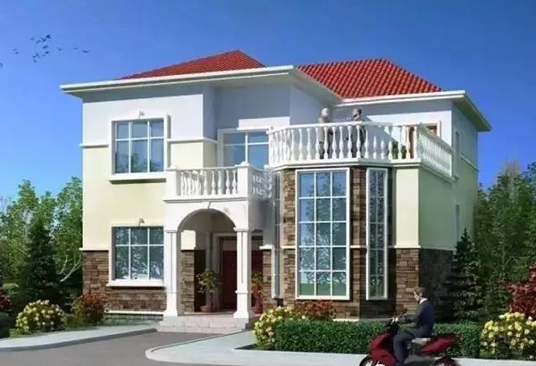 一棟浪漫法式輕鋼別墅設計案例(圖1) 睿婕輕鋼別墅