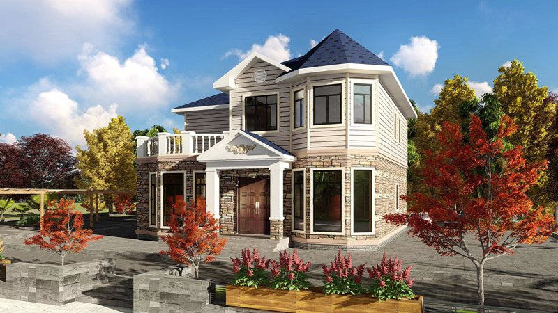 2020年下半年4套最新款經典輕鋼別墅戶型圖推薦(圖4) 睿婕輕鋼別墅