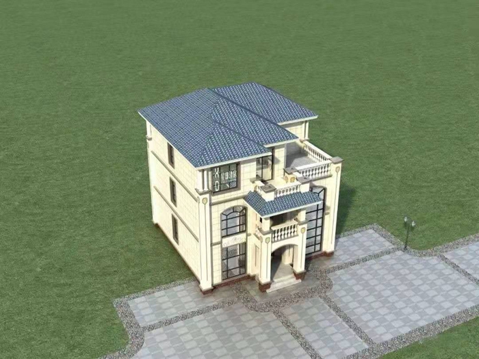 一百二十平方的輕鋼別墅設計圖(圖6) 睿婕輕鋼別墅