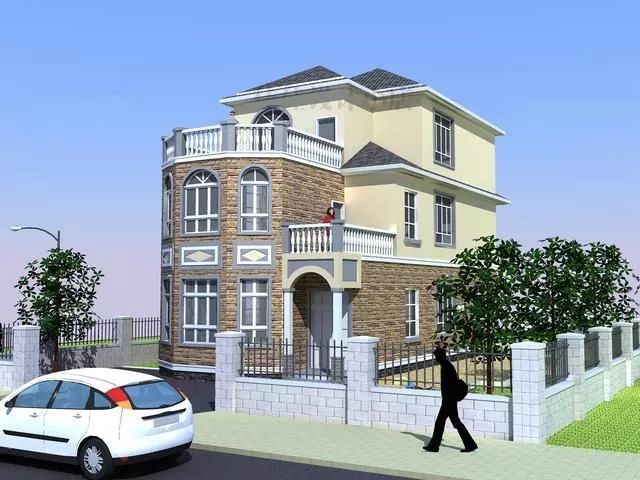 逢年過節整個家族都能住一起的容納性超強的鄉村三層自建別墅設計(圖6) 睿婕輕鋼別墅